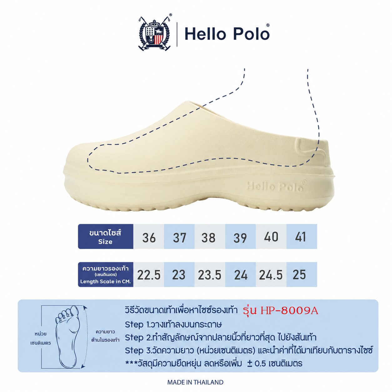 คู่มือไซส์ HP8009C