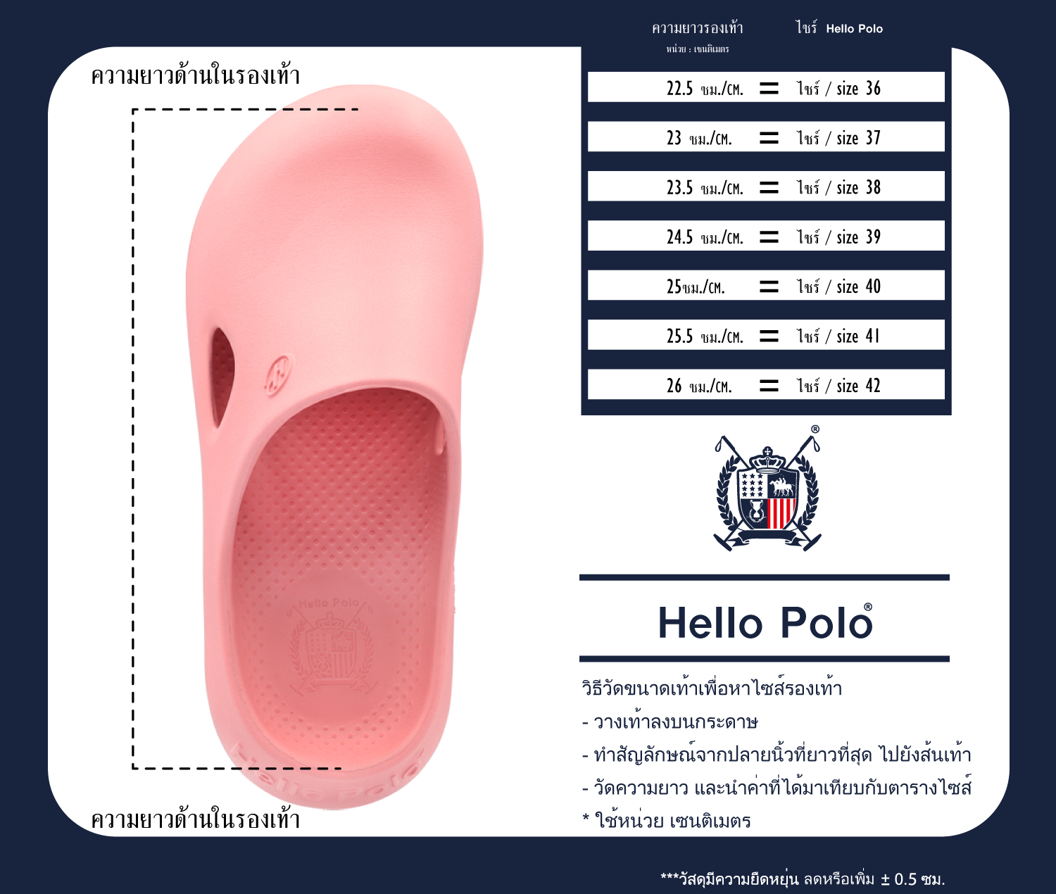 คู่มือไซส์ HP8006