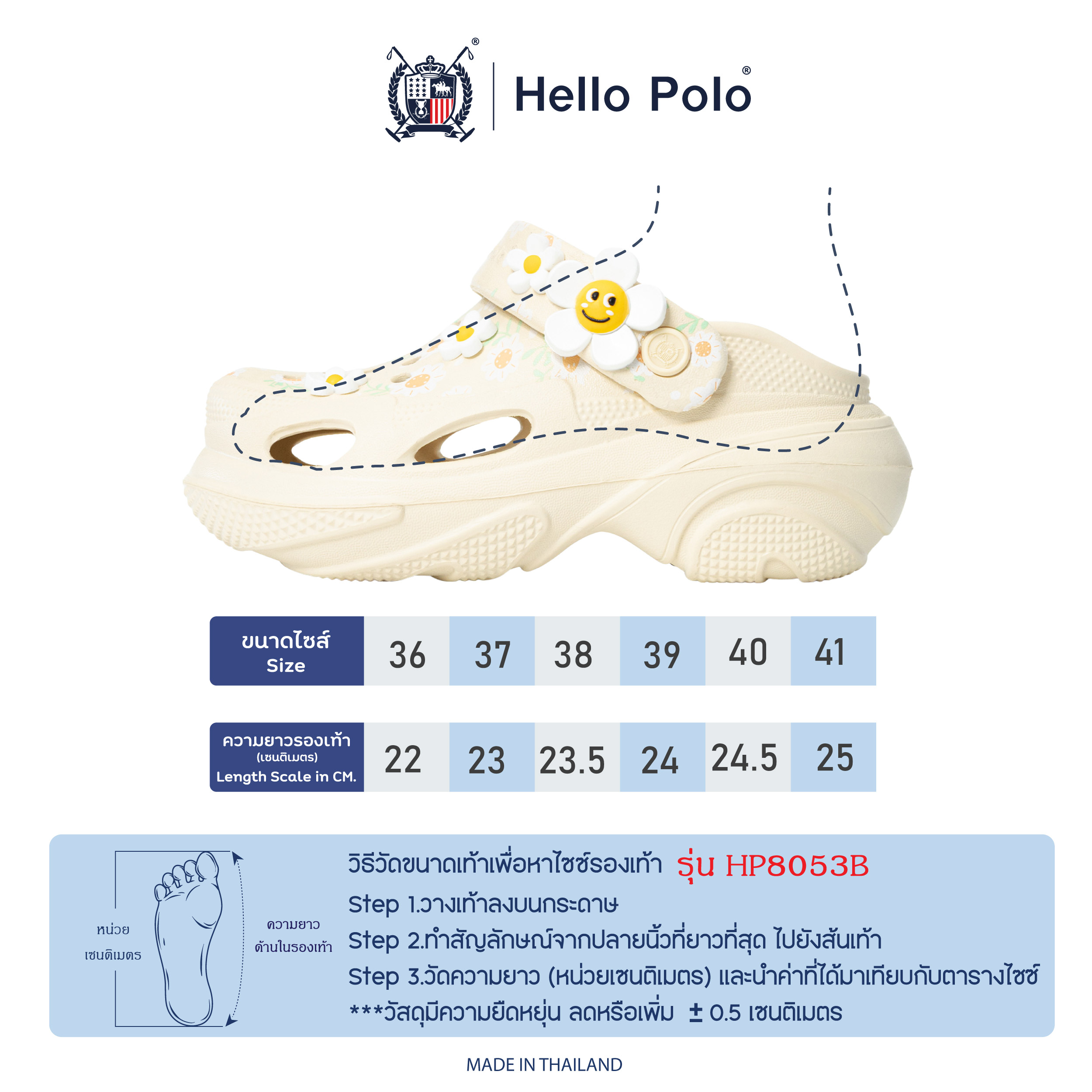 คู่มือไซส์ HP8053B