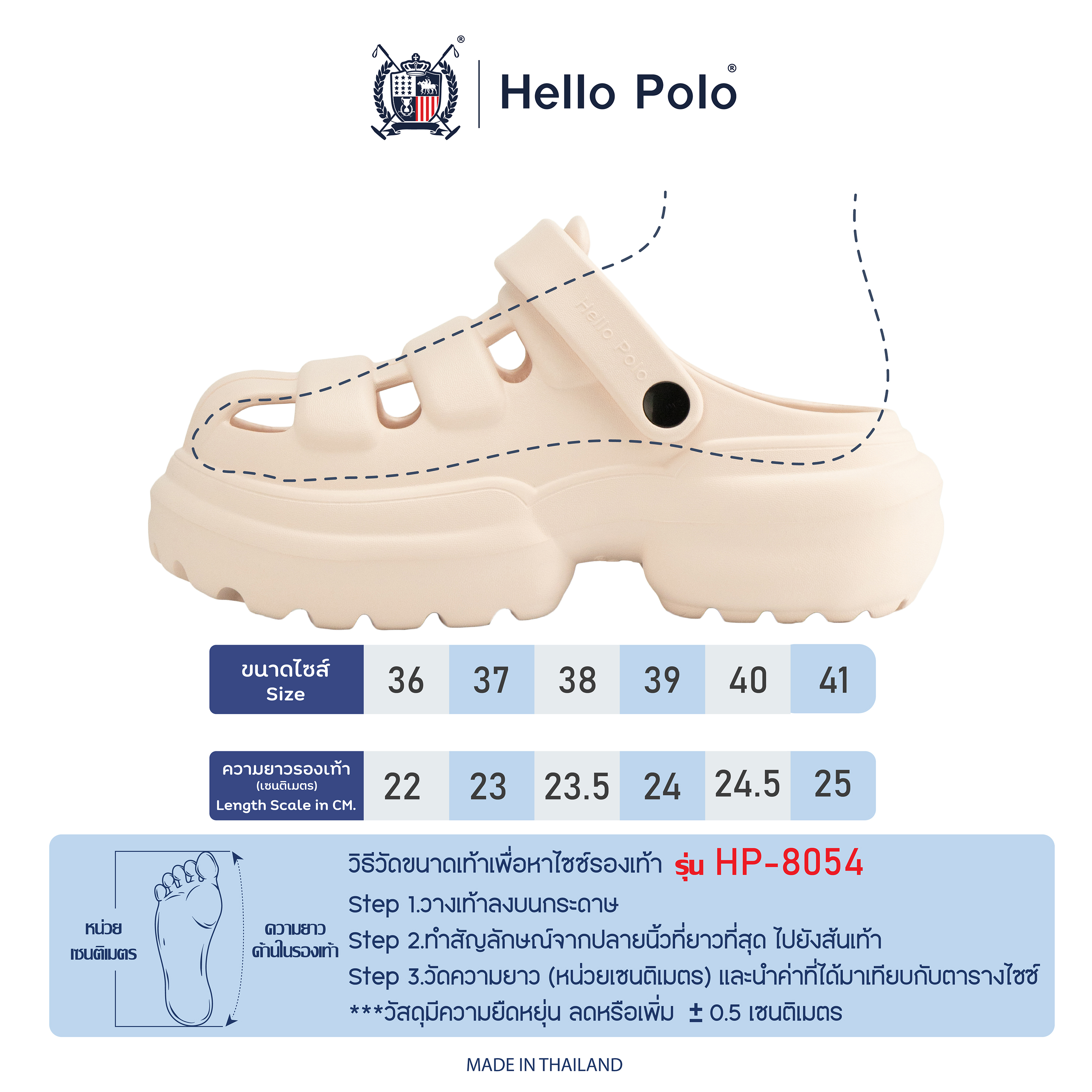 คู่มือไซส์ HP8054