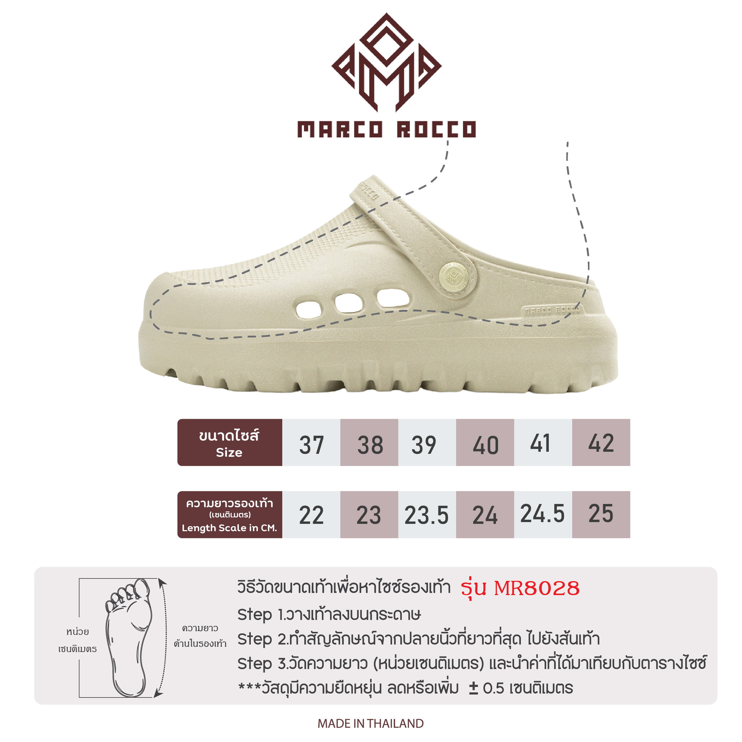 คู่มือไซส์ MR8028